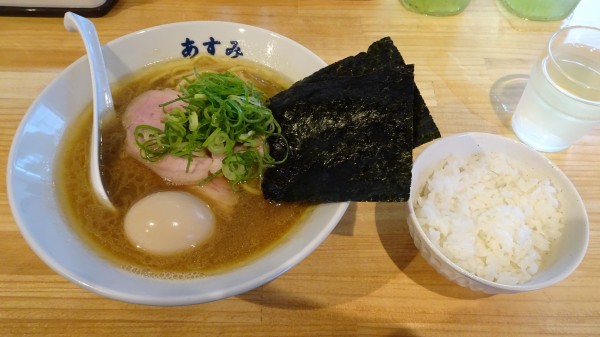 「味玉らぁ麺（950円）＋ライス小（100円）」@麺や あすみの写真