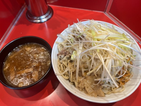 「つけ麺、小（300g）＋味ネギトッピング」@麺屋 桐龍の写真