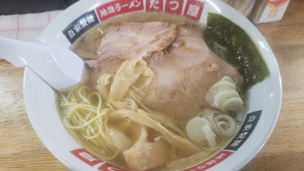 「塩ラーメン」@地鶏ラーメン たつ屋の写真