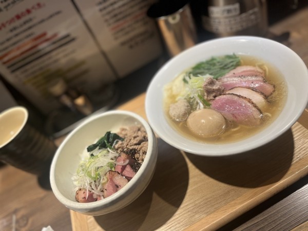 「特製鴨出汁中華蕎麦（塩）」@鴨出汁中華蕎麦 麺屋yoshikiの写真