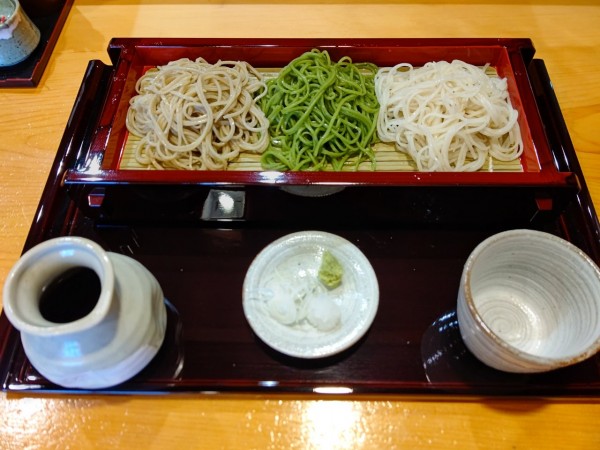 「三色せいろ1,150円」@手打ち蕎麦 古川の写真
