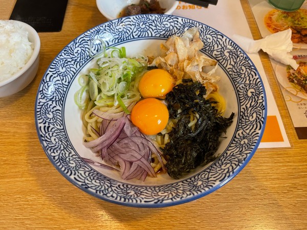 「たまごかけ麺」@つけ麺・ラーメン・まぜそば 五十五番 豊田浄水店の写真
