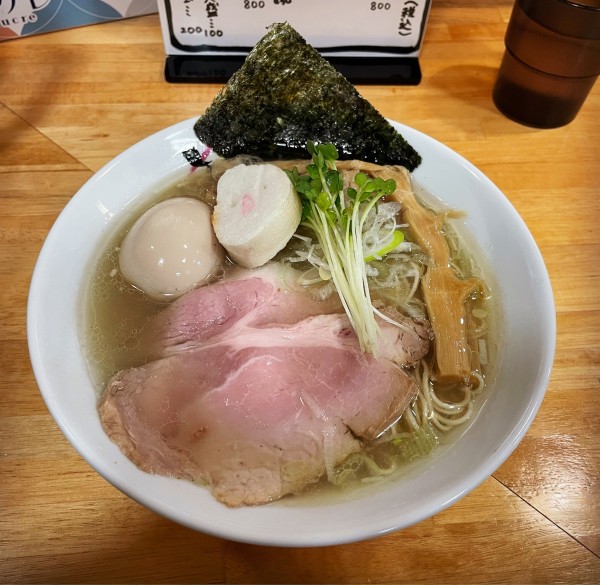 「百姓の塩＋味玉」@麺屋しん蔵の写真