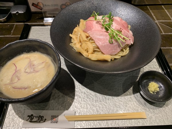 「鶏つけsoba(麺大盛り)」@鶏soba 座銀 三ノ宮店の写真