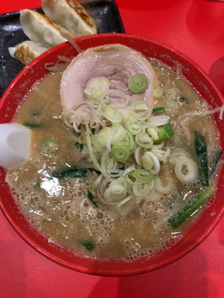 「みそらーめん+半餃子(3コ)」@らーめん弁慶 新小岩店の写真
