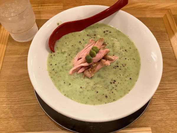 「【限定】だだちゃ豆の冷やし麺」@麺や 七彩 八丁堀店の写真