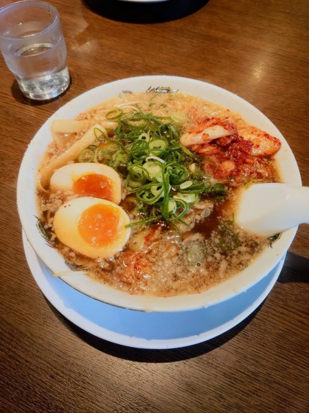 「味玉キムチラーメン」@ラーメン 来来亭 東松山店の写真
