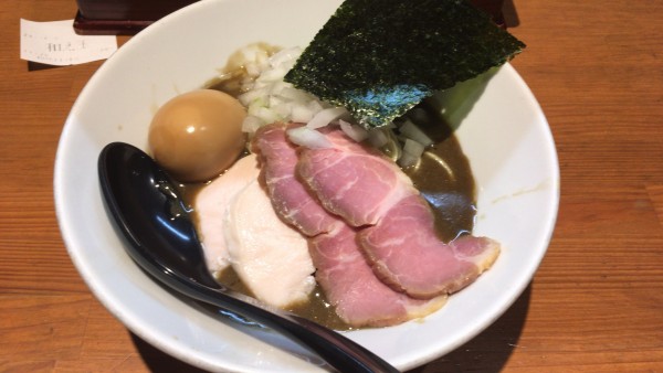 「特製濃厚蕎麦1250円和え玉ハーフ200円」@亀戸煮干中華蕎麦 つきひの写真