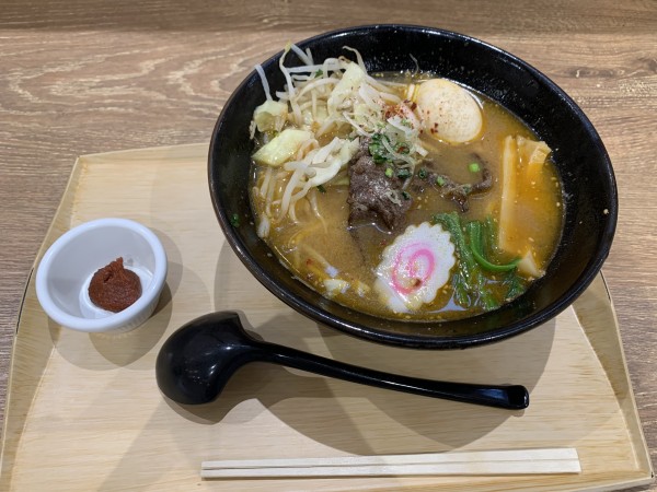 「味噌 辛味噌牛たんラーメン」@Kunimi Kitchenの写真