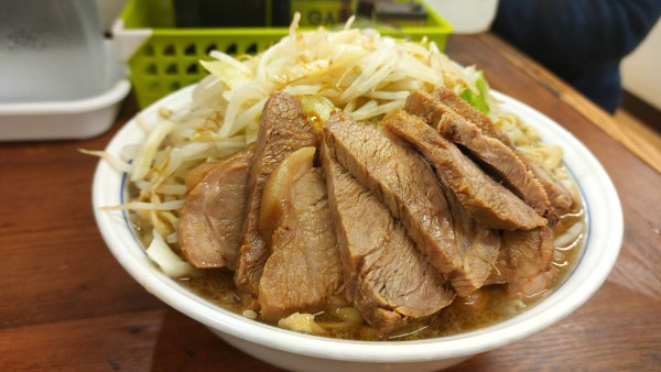 「大ダブル・ネギ(ヤサイカラメ)￥1,200」@ラーメン二郎 品川店の写真