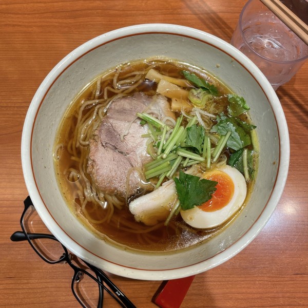 「石臼挽き中華そば」@富良野 とみ川 東京ラーメンストリート店の写真