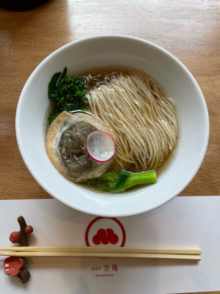 「菜の花と沖漬けしらすラーメン」@空庵の写真