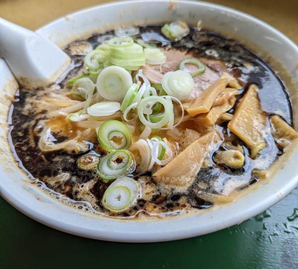 「黒みそ　大盛(無料)」@北海とんこつらーめん 純輝 潮来本店の写真