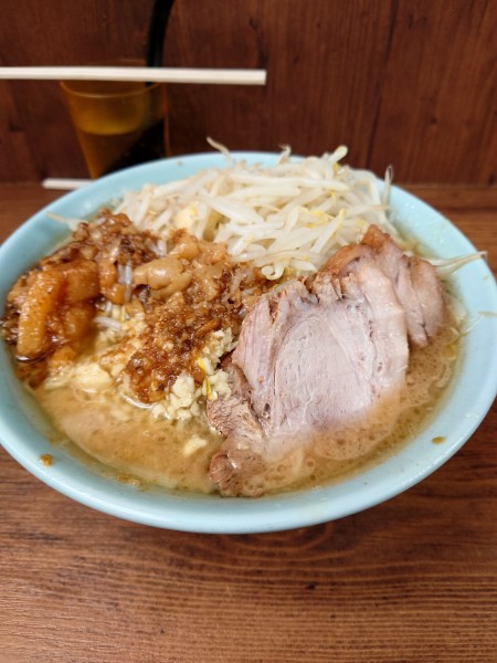 「小ラーメン  ニンニク  アブラ」@ラーメン二郎 池袋東口店の写真