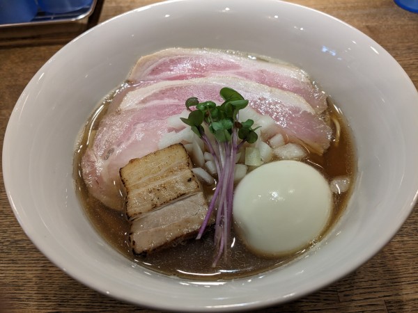 「特製いりこそば」@中華そば 麺壁九年 本店の写真