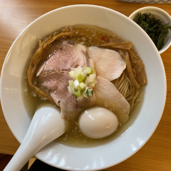 「特製 塩らぁ麺1100円」@無化調煮干しらぁ麺 誠実の写真