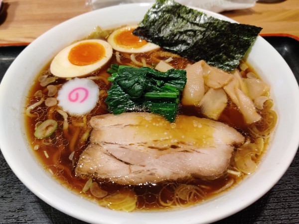 「【限定】長岡生姜醤油らぁめん+半ライス」@麺屋 睡蓮の写真