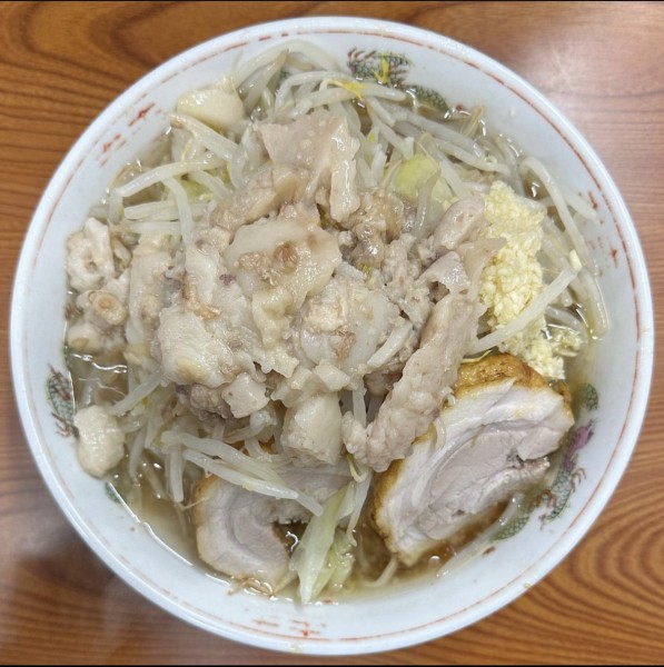 「ラーメン 少なめ ニンニク アブラ」@ラーメン二郎 亀戸店の写真