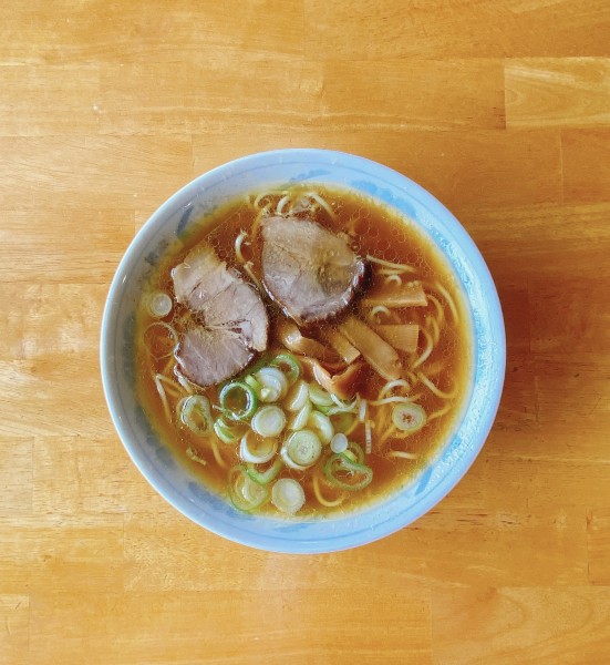 「定食①中華そば、ギョーザ（5ケ）、ライス小1,000円」@中華そば まるせいの写真