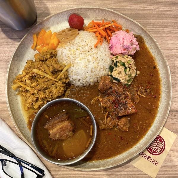 「三種あいがけカレー」@咖哩アンダーソンの写真