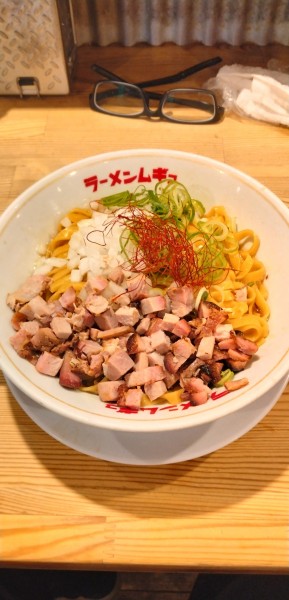 「名古屋コーチン鶏油まぜそば(大盛)」@ラーメンムギュvol.1 本店の写真