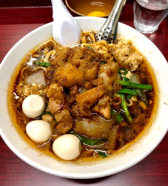 「すた満そば　まさお　生卵　900+60+60円」@元祖スタミナ満点らーめん すず鬼の写真