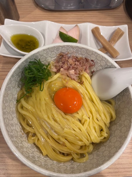 「日本一釜玉麺」@麺や 麦ゑ紋の写真