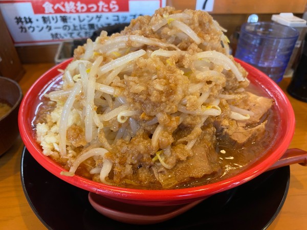 「ラーメン(大)」@G系ラーメン ナカモズマシマシの写真