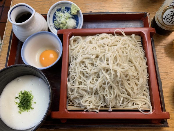 「とろろそば950+大盛120＝1070円」@小手指更科の写真