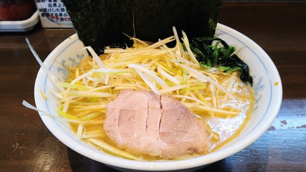 「ネギラーメン(麺硬め･味濃いめ)+海苔」@横浜家系ラーメン 中島家の写真