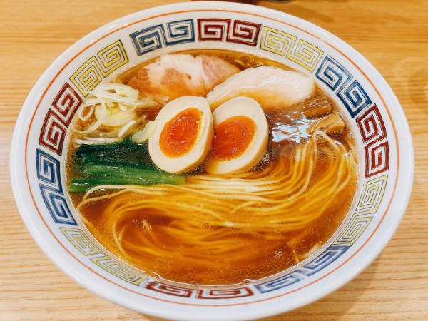 「味玉中華そば」@ほっこり中華そば もつけの写真