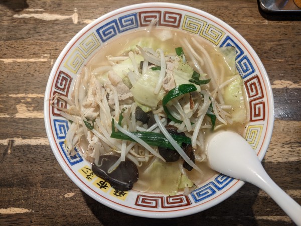 「あっさりタンメン：1000円」@麻布ラーメン 慶応三田店の写真