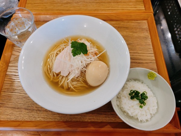 「[限定]本ズワイガニの潮そば〆の本ワサビ飯」@麺's キッチン RIRIの写真