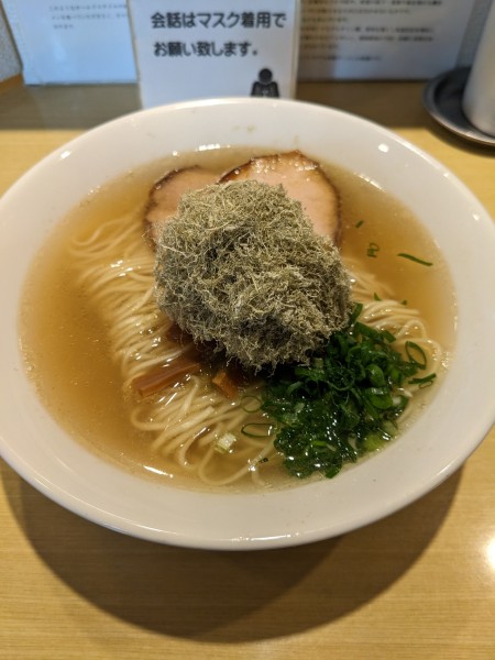 「ラーメン＋がごめ昆布」@函館塩ラーメン 五稜郭の写真