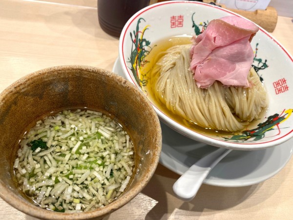 「鰹昆布水つけめん 950円」@つけめん金龍の写真