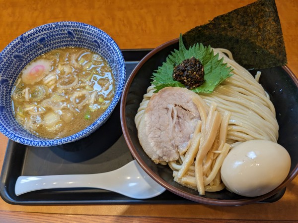 「生七味つけめん 味玉」@舎鈴 新所沢店の写真