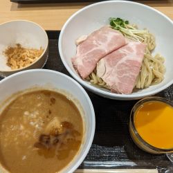 濃厚平打ちつけ麺＋プリン
