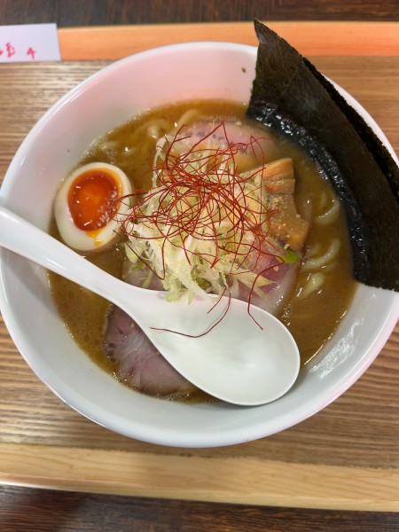 「【限定】鶏白湯と海老のらーめん」@らぁ麺 大金星の写真