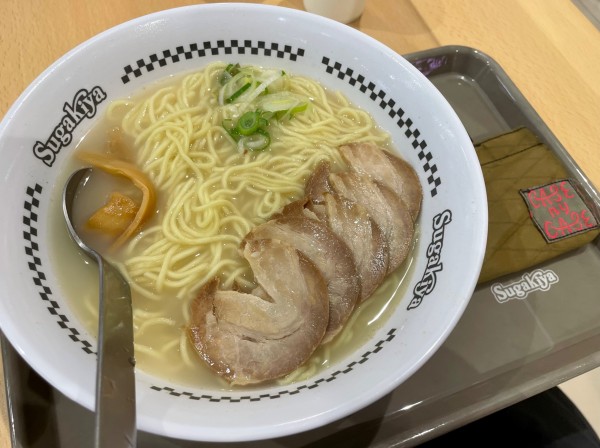 「肉入ラーメン大盛」@スガキヤ イオンタウン湖南店の写真