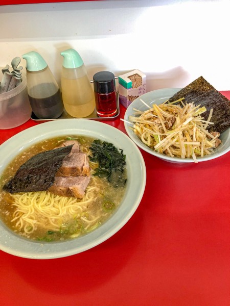 「ラーメン+ネギ丼」@ラーメンショップ 寒川西店の写真