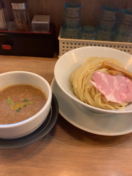 「濃厚魚介つけ麺(880円)」@鯛塩そば 灯花 代々木駅前店の写真