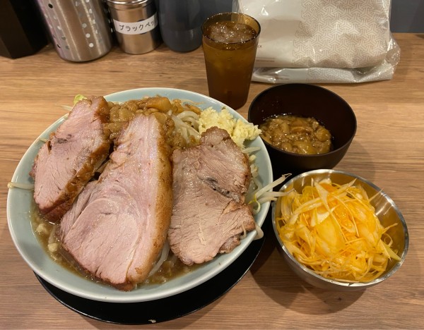 「豚ラーメン  辛ネギ」@俺の生きる道 上野店の写真