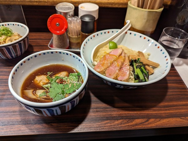 「鴨つけ麺〜あっさり醤油南蛮仕立て〜」@らー麺 あけどやの写真