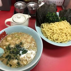醤油つけ麺（大盛り、海苔増し、ほうれん草増し）