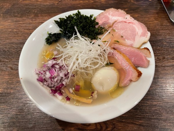 「【限定】特製冷たい貝塩そば」@麺屋 真心の写真