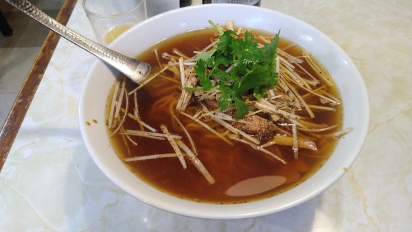 「葱肉麺¥950+ビール、餃子·炒飯·餡掛け焼そばシェア」@水新菜館の写真