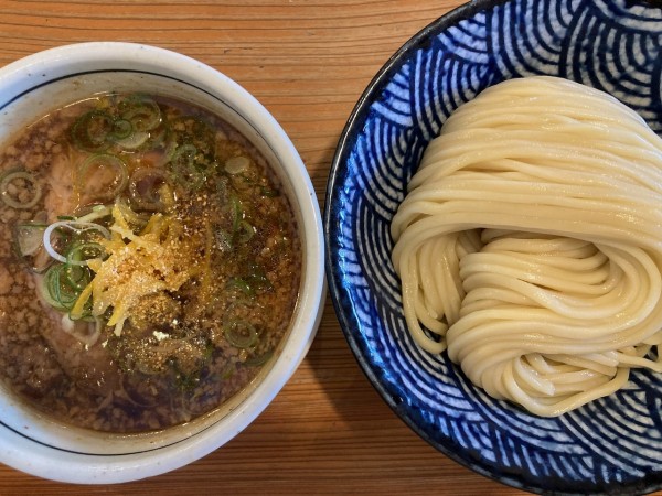 「つけそばゆず醤油 1050円」@麺 一直の写真