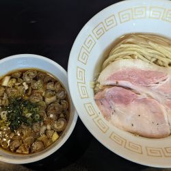 限定鰹昆布水のつけ麺大盛