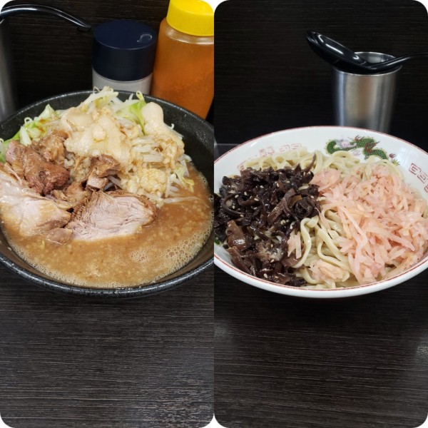 「つけ麺＋麺増し＋新生姜」@ラーメン二郎 川越店の写真