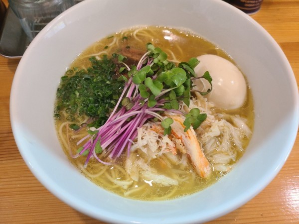 「【限定】蟹塩ラーメン」@ラーメン大木戸の写真